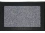H&S Decoration | Zerbino - 60X40 Cm - Grigio Chiaro - Antiscivolo E Lavabile - Elegante Zerbino Antipolvere