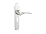 Maniglia Per Porta Lavuzo Lodini In Acciaio Inox Con Piastra Arrotondata PC55 - Per Set