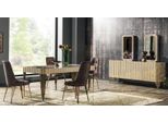 Set Tavolo Da Pranzo 4х Sedie Credenza 2X Specchio 8Pcs Sala Da Pranzo Gruppo Tavolo