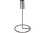 H&S Decoration Portacandele Moderno In Argento 19 Cm