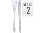 Due Coltelli Da Tavola In Acciaio Inox Da 24 Cm, Lavabili In Lavastoviglie
