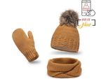 Pamami Ladies Set Invernale Taimana Camel Taglia Unica