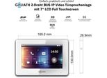 Videocitofono Ip Goliath: 7 Pollici 1 Monitor, Rfid, Antracite, Telecamera Wifi : Scatola Da Incasso: 10 Pollici In Bianco : 4 Connessioni Poe Via:: 4 Poe Selezione Monitor: 10 Pollici In Bianco Scatola Di Montaggio Per Campanelli: Scatola Da Incasso
