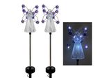 Luci Solari Dell'angelo, Luci Solari Del Giardino Del Led, Decorazione All'aperto Del Giardino