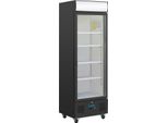 Frigorifero Polar Con Pannello Pubblicitario - Porta Con Serratura, 368 Litri, Nero