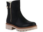 Van Hill Donna Stivaletti Classici Foderati Suola Trendy 841444, Colore: Nero, Taglia: 38