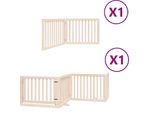 Vidaxl Cancelletto Per Cani A 6 Pezzi Con Porta Pieghevole 480 Cm In Legno Di Pioppo