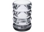 Zahnputzbecher Kleine Wolke "Verro", Transparent (Silbergrau), B:7,6Cm H:10,8Cm L:7,6Cm Ø:7,6Cm, Glas, Zahnputzbecher