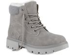 Van Hill Donna Stivali Da Lavoro Foderati Caldi Stivaletti Scarpe Comode 841423, Colore: Grigio, Taglia: 37