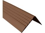Binario Per Scale Quest In Pvc 50X42 Mm, 1 M, Bordo Antiscivolo Per Scale, Profilo Per Scale, Protezione Per Scale, Rgp, Bronzo