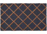 Esschert Design | Zerbino - Fibra Di Cocco - 75X45 Cm - Antracite-Beige - Motivo Geometrico - Resistente Alle Intemperie