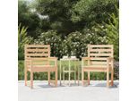 The Living Store Sedie Da Giardino 2 Pezzi 60X48X91 Cm In Legno Di Pino Massiccio