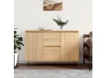 The Living Store Credenza Rovere Sonoma 104X35X70 Cm Materiale A Base Di Legno