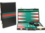 Hot Games Valigetta Backgammon 38 Cm. Nero Verde Rosso