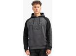 Felpa Con Cappuccio Da Uomo Regular Fit Linnfoots Antracite/Nero Xl Lonsdale