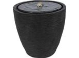 Fontana Per Ambienti Homestyling KO-795202360 Con Luce Led 35 Cm Nero Moderno