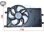 Era 352141 - Ventola Radiatore Oe 1253P3 Per Nemo, Fiorino, Qubo, Bipper (Aa), Bipper Tepee