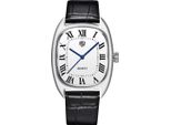 Quarz-Herrenuhren, Edelstahl, wasserdicht, analog, Armbanduhr für Herren, lässig, Business, Sport, Geschenk, Armbanduhr, Lederband