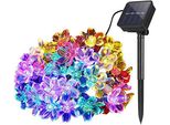 Luci Solari Da Esterno, 7 Metri, 50 Led, Fiore, Luce Colorata Impermeabile Ad Energia Solare, Festa, Festival, Matrimonio, Giardino, Patio, Decorazione,