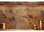 Copperandcraft Wall Art In Metallo 120X60 Cm, Pannello Da Parete In Ottone Fatto A Mano, Alzatina Per Cucina, Decorazione Murale Moderna, Produzione Europea