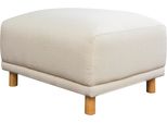 Hocker Otto Home "Maroon", Beige, B:79Cm H:48Cm T:63Cm, Struktur (100% Polyester);Struktur Grob ( 100% Polypropylen;Struktur Fein ( 100% Polyester), Hocker, Polsterhocker