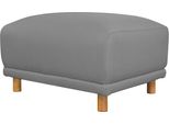 Hocker Otto Home "Maroon", Grau (Hellgrau), B:79Cm H:48Cm T:63Cm, Struktur (100% Polyester);Struktur Grob ( 100% Polypropylen;Struktur Fein ( 100% Polyester), Hocker, Polsterhocker