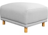 Hocker Otto Home "Maroon", Grau (Hellgrau), B:79Cm H:48Cm T:63Cm, Struktur (100% Polyester);Struktur Grob ( 100% Polypropylen;Struktur Fein ( 100% Polyester), Hocker, Polsterhocker