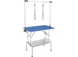Tavolo Per La Rifinitura Dei Cani - Tavolo Per La Tosatura In Acciaio Inox - Tavolo Per La Toelettatura Pieghevole - Capacità Di Carico Di 150 Kg - Ideale Per Il Bagno E La Spazzolatura - 1060X616X1701Mm - 914,4X609,6Mm Desktop