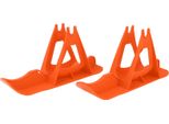 Kinder Equilibrato Sci Auto Bambini Snowboard Slittino Equilibrato Scooter Board Sci Parti (Arancione)