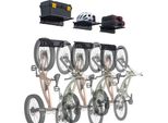 Supporto A Parete Per Portabici - Portabici Da Garage Con 3 Ripiani Per 6 Biciclette - Soluzione Salvaspazio Per Riporre Le Biciclette