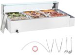 Scaldavivande - Contenitore Gastronorm 9X5Qt - Scaldavivande Per Buffet Con Coperchio In Vetro - Ideale Per Eventi E Celebrazioni
