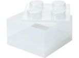 Scatola Brick 4 Con Coperchio Glitter Traslucido