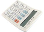 Ebtools Calcolatrice Musicale Da Tavolo Con Display Lcd A 12 Cifre, Tasti Grandi, Sveglia E Funzione Di Riproduzione Del Pianoforte Per L'ufficio, L'azienda E La Classe