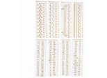 8 Fogli Di Sagome Da Disegno, Righelli Con Linee Dritte E Ondulate, Sagome Riutilizzabili Per Bricolage, Scrapbooking, Agende, Creazione Di Biglietti (Onde E Lettere)