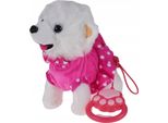 Lolex | Cane Interattivo - Rosa - Cammina E Abbaia - Regalo Per Bambini - 23 X 20 X 9 Cm