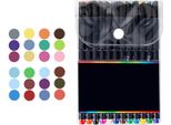 24 Colori Pennarelli A Punta Fine Fineliner Da 0,4 Mm Per Scrivere Appunti, Prendere Appunti, Calendario, Agenda Per Adulti, Colorare, Disegnare, Progettare Arte, Scuola, Design, Studio, Ufficio