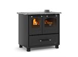 Küchenherd / Holzherd La Nordica Family 4,5 schwarz Ans. re 7,5kW