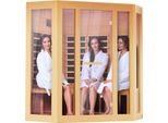 Cabina A Infrarossi - Trattamento Termico Sauna A Infrarossi - Cabina Sauna Per 3-4 Persone - Potenza 2470W - Benefici Per La Salute E Il Relax