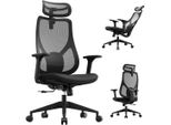 Sedia Da Ufficio Ergonomica Sense7 Moyo - Nero, Rete Traspirante, Braccioli 3D, Poggiatesta Regolabile, Fino A 150 Kg