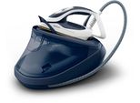 Tefal DampfbüGelstation "Pro Express Ultimate, 8-Bar-Druck, Abnehmbarer Kalk-Kollektor", Blau (Blau, Weiß), DampfbüGelstationen, Konstante Dampfabgabe 170 G/Min., Dampfstoß 590 G/Min., GV9720