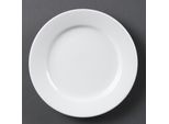 Piatti Olympia Whiteware Con Bordo Largo 16,5 Cm (12 Pezzi)