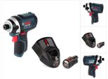 Bosch Gdr 12V-105 Professional Avvitatore Ad Impulsi A Batteria + 1X Batteria Gba 2,0 Ah + Caricabatterie Rapido Gal 1230 Cv