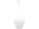 Vaso Ratolla Round W 240, Sospeso, Bianco, Con Sottovaso, Con Gancio
