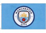 Manchester City Fc - Bandiera "Core"", Stemma BS2081 (Taglia Unica) (Blu)"