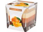 Candela In Vetro Profumato Bispol Aura 32H CINAMON-ORANGE