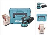 Makita Bo 5031 J Levigatrice Eccentrica 300 Watt 125 Mm + Kit Di Levigatura Toolbrothers Turtle + Makpac