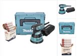 Makita Bo 5031 J Levigatrice Eccentrica 300 Watt 125 Mm + Kit Abrasivi Toolbrothers Spider Network + Makpac