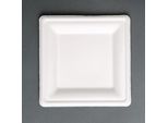 Fiesta Compostable Piatti Di Bagassa Compostabili Quadrati 26,1 Cm (50 Pezzi)