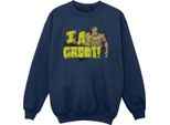 Guardiani Della Galassia - Felpa "I Am Groot"" Per Bambina BI19338 (152-158) (Blu Navy)"