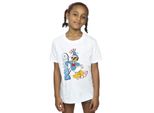Disney - Maglietta "Paperino Cool"" Per Ragazze BI29626 (152-158) (Nero)"
